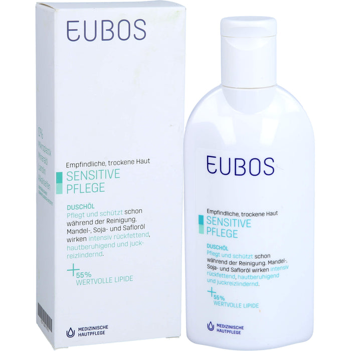 EUBOS Sensitive Duschöl für empfindliche, trockene Haut, 200 ml Huile