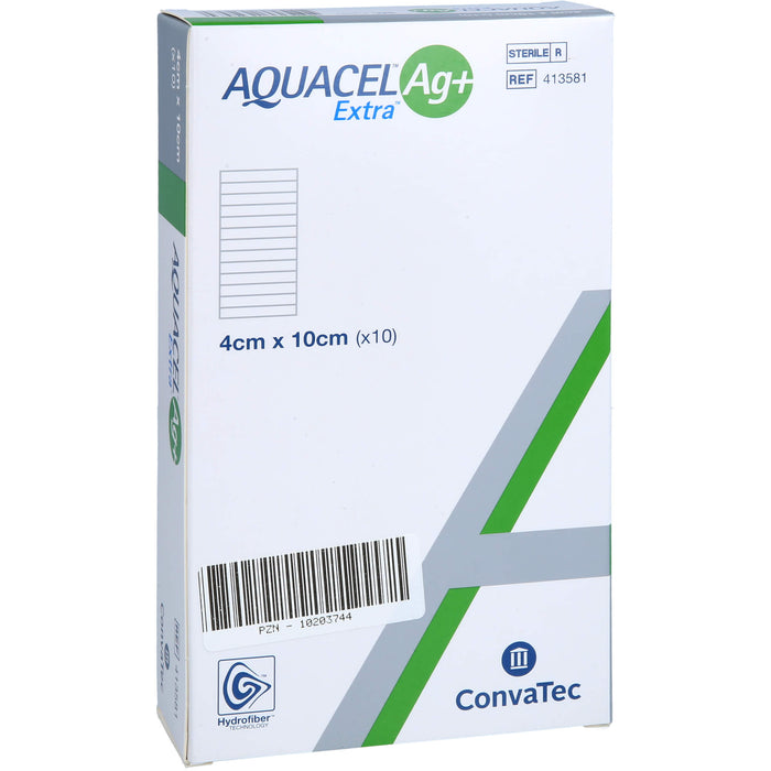 AQUACEL Ag+ Extra 4X10CM, 10 St KOM