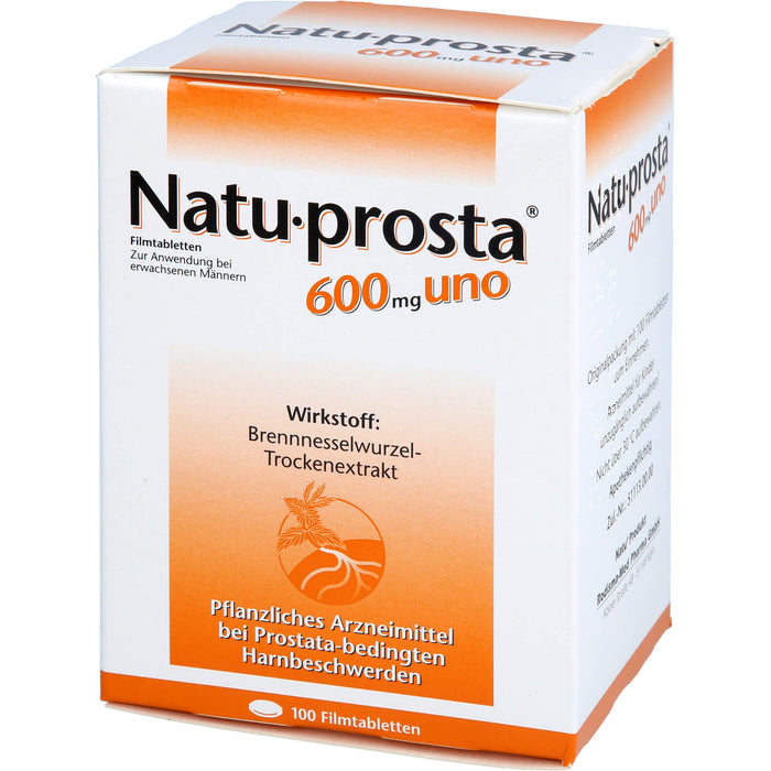 Natu-prosta 600 mg uno, Filmtabletten, 100 pcs. Tablets