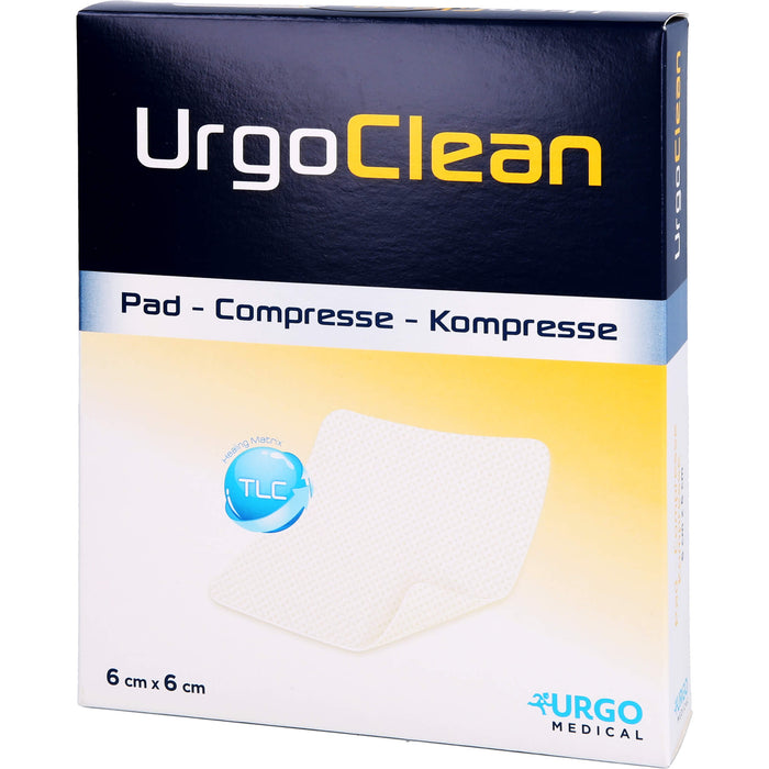 UrgoClean Kompresse mit sanft haftender TLC-Matrix, 10 St KOM