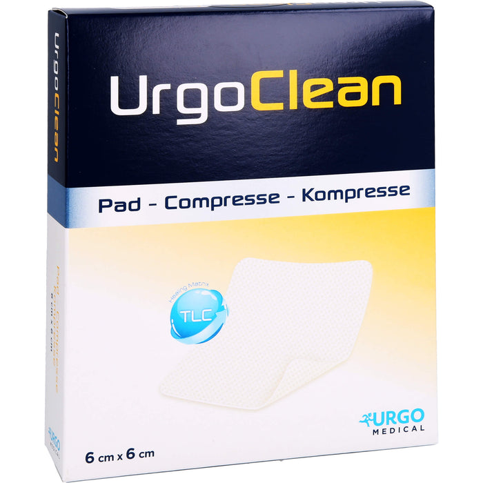 UrgoClean Kompresse mit sanft haftender TLC-Matrix, 10 St KOM