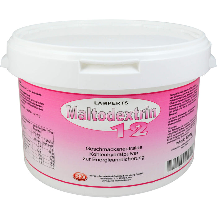 Maltodextrin 12 Lamperts, 1200 g 