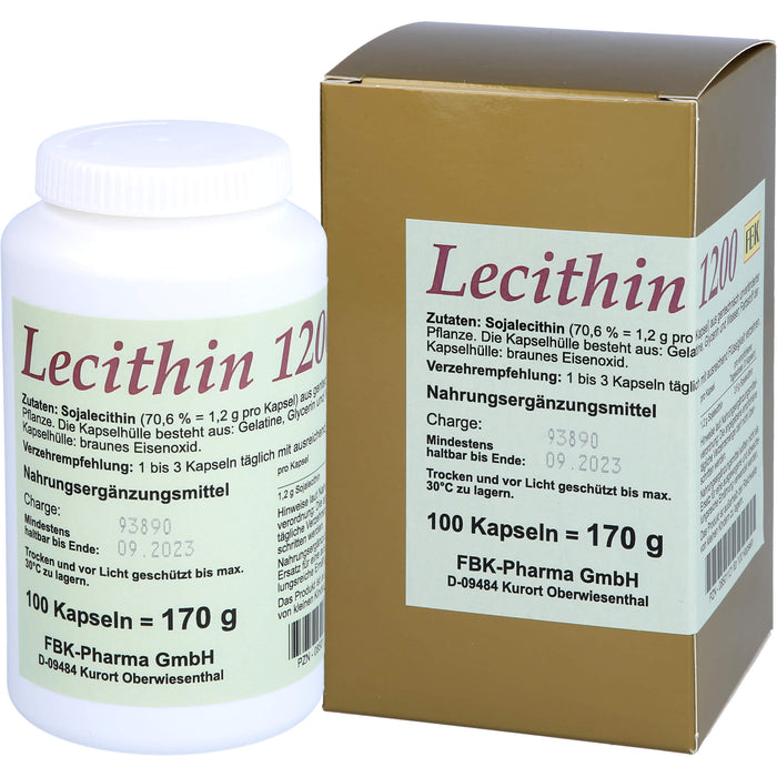 FBK-Parma Lecithin 1200 Kapseln, 100 pc Capsules