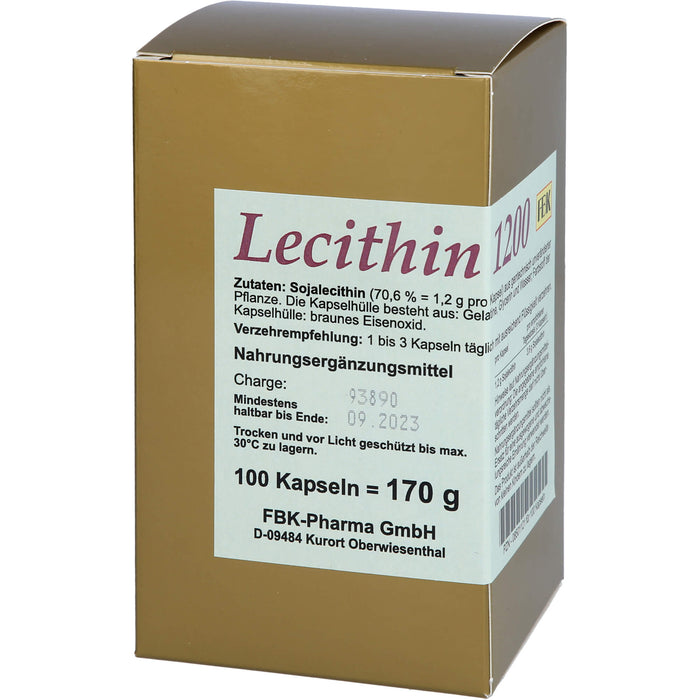 FBK-Parma Lecithin 1200 Kapseln, 100 pc Capsules