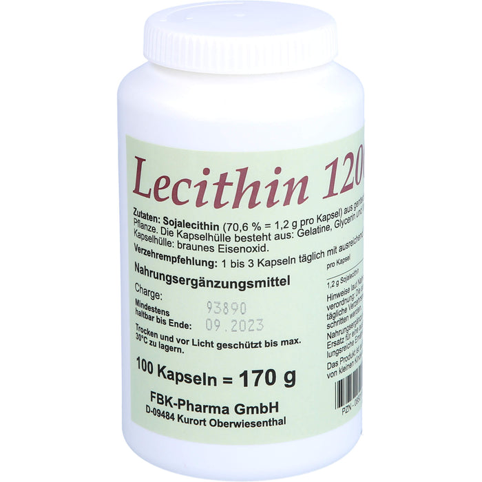 FBK-Parma Lecithin 1200 Kapseln, 100 pc Capsules