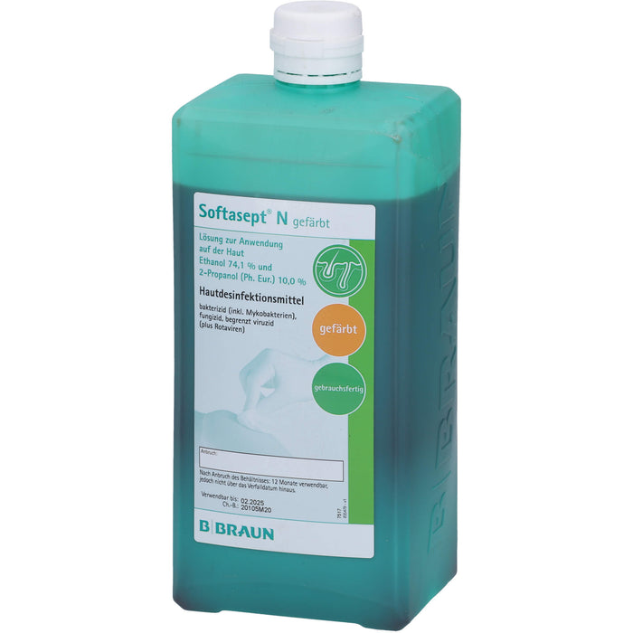 Softasept N gefärbt Hautdesinfektionsmittel, 1000 ml Solution