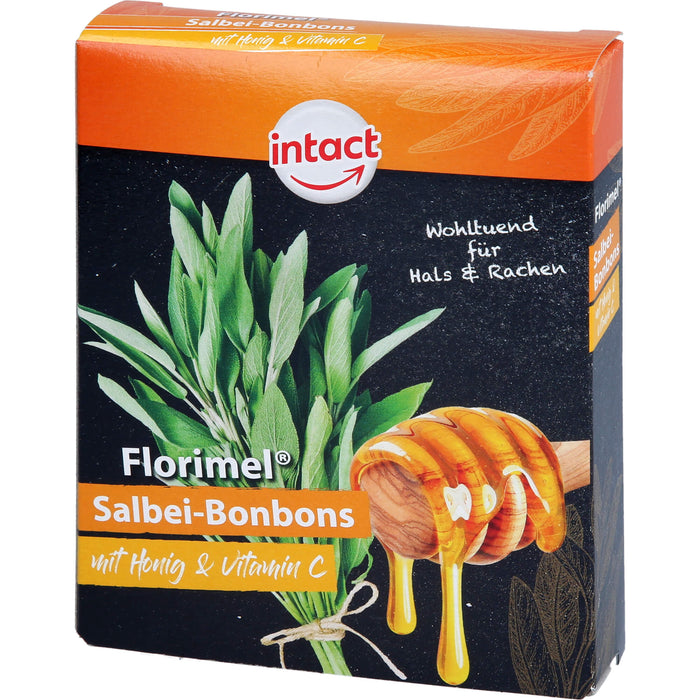 FLORIMEL Salbeibonbons mit Vitamin C, 50 g BON
