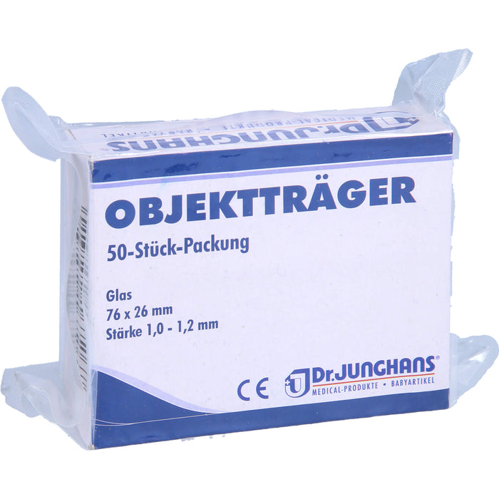 DR. JUNGHANS Objektträger 76 x 26 mm aus Glas, 50 pcs. Pack