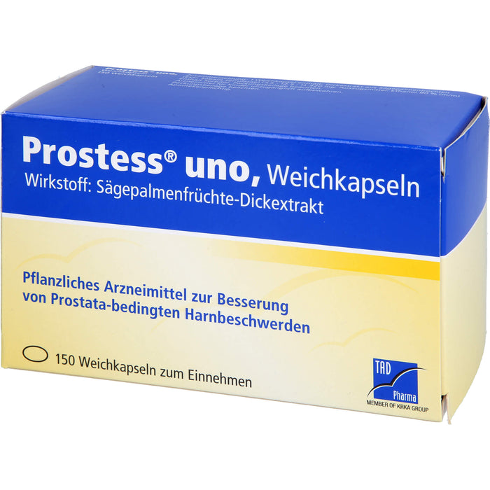 Prostess uno Weichkapseln bei prostatabedingten Harnbeschwerden, 150 pcs. Capsules