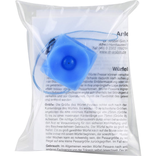 Arabin Würfelpessar mit Innenknopf Gr. 4, 1 St 