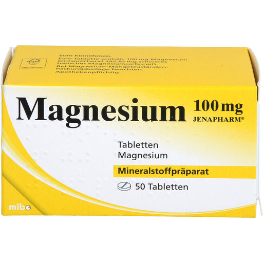 JENAPHARM Magnesium 100 mg Tabletten, 50 St. Tabletten