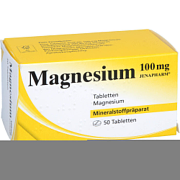 JENAPHARM Magnesium 100 mg Tabletten, 50 St. Tabletten