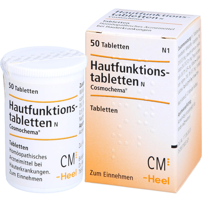 Hautfunktionstabletten N Cosmochema bei Hauterkrankungen, 50 pcs. Tablets