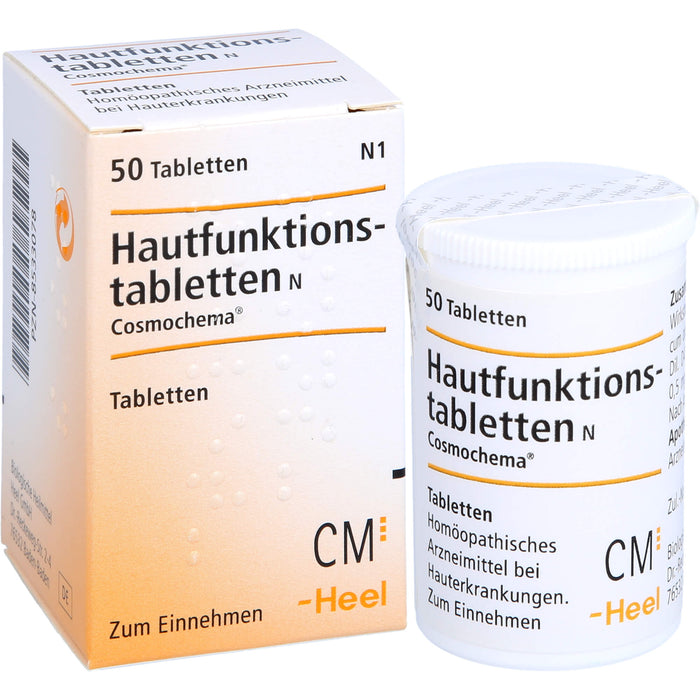 Hautfunktionstabletten N Cosmochema bei Hauterkrankungen, 50 pcs. Tablets