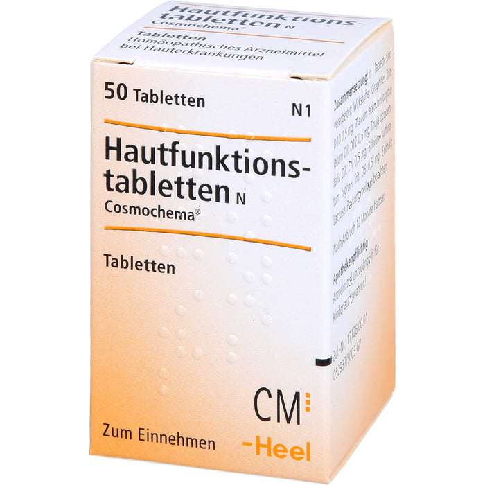 Hautfunktionstabletten N Cosmochema bei Hauterkrankungen, 50 pcs. Tablets