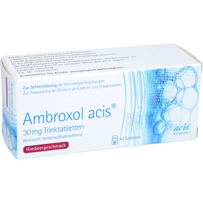 Ambroxol acis  30 mg Trinktabletten, Tabletten, 40 pcs. Tablets