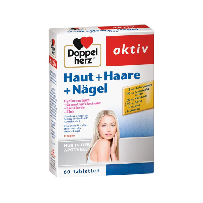 Doppelherz Haut + Haare + Nägel, 60 St TAB
