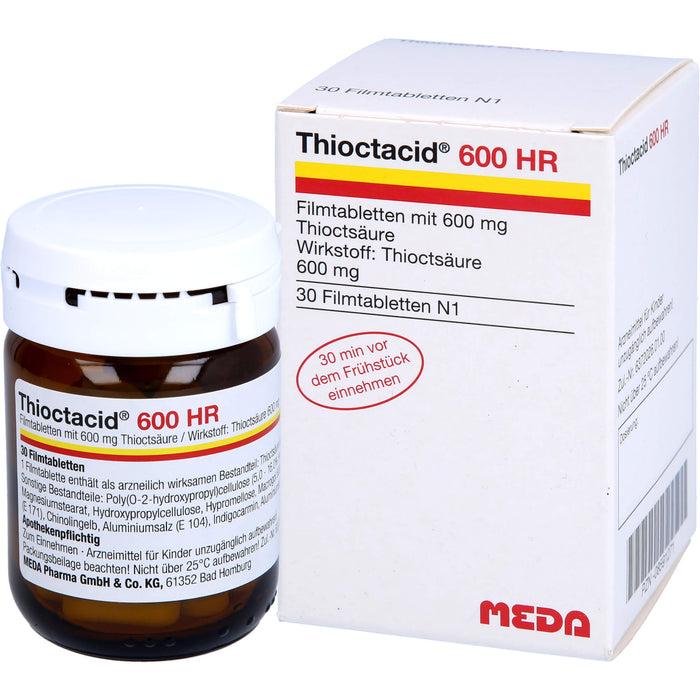 Thioctacid 600 HR Filmtabletten bei diabetischer Polyneuropathie, 30 St. Tabletten