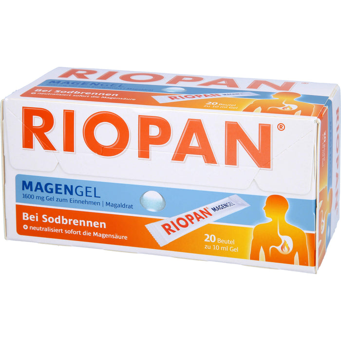 RIOPAN bei Sodbrennen Magengel, 20 pc Sachets