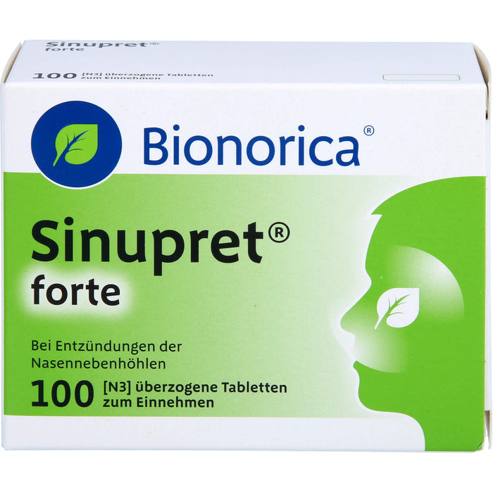 Sinupret forte Tabletten bei Entzündungen der Nasennebenhöhlen, 100 pcs. Tablets
