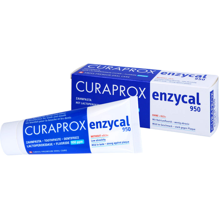 CURAPROX Enzycal milde Zahnpasta mit 950 ppm Fluorid, 75 ml Toothpaste