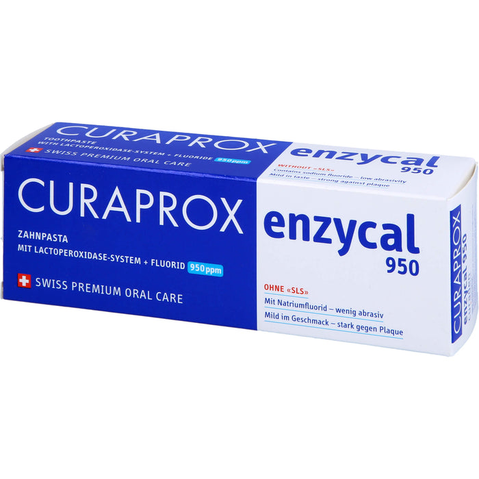 CURAPROX Enzycal milde Zahnpasta mit 950 ppm Fluorid, 75 ml Toothpaste