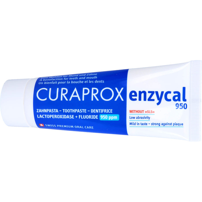 CURAPROX Enzycal milde Zahnpasta mit 950 ppm Fluorid, 75 ml Toothpaste
