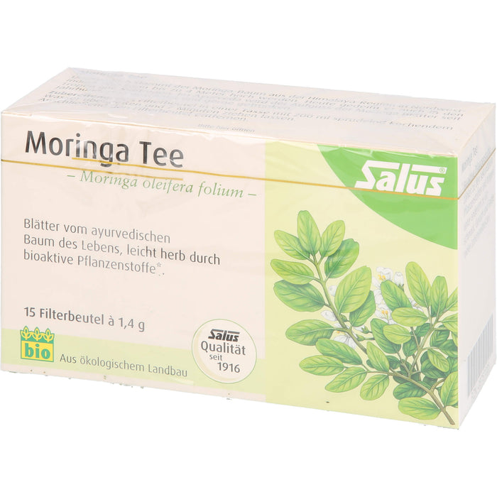 Salus Moringa Tee bio vollmundiger herber Geschmack, 15 St. Filterbeutel
