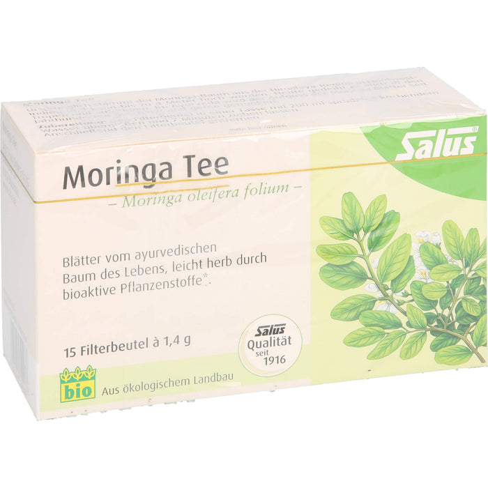 Salus Moringa Tee bio vollmundiger herber Geschmack, 15 pcs. Filter bag