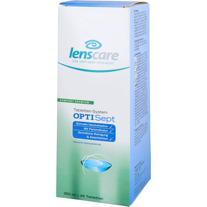 Lenscare OptiSept Tabletten System für eine gründliche und schonende Reinigung, 1 pc Paquet combiné