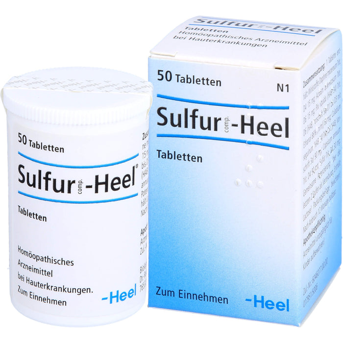 Sulfur comp.-Heel Tabletten bei Hauterkrankungen, 50 pc Tablettes