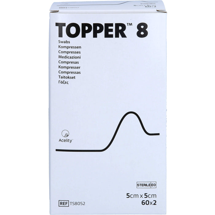TOPPER 8 steril 5 X 5 CM 8052, 60X2 St KOM