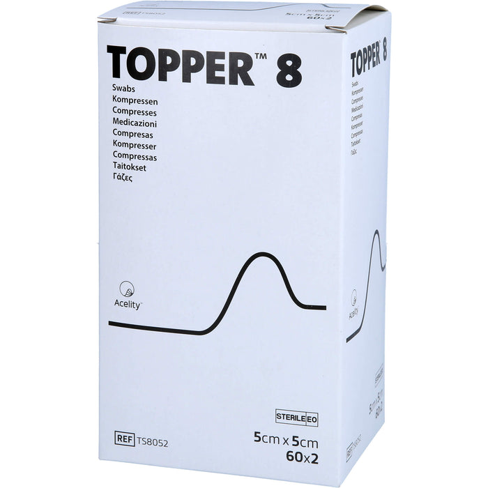 TOPPER 8 steril 5 X 5 CM 8052, 60X2 St KOM