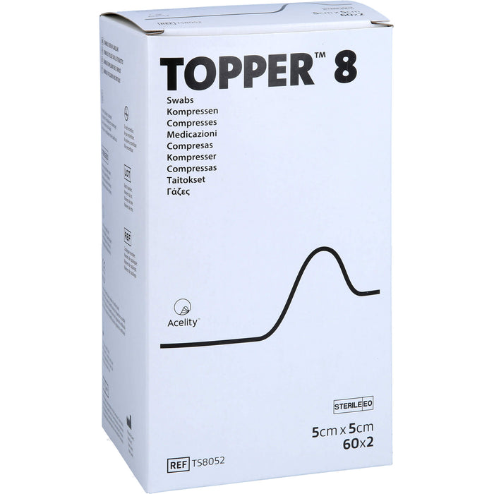TOPPER 8 steril 5 X 5 CM 8052, 60X2 St KOM