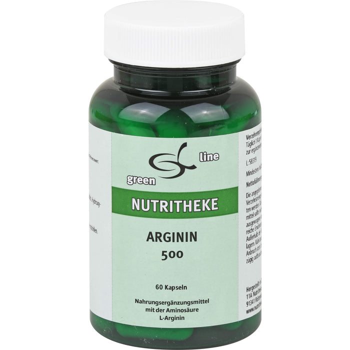 Green Line Nutritheke Arginin 400 mg Kapseln, 60 St. Kapseln