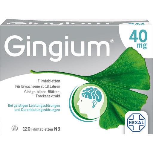 Gingium 40 mg Filmtabletten, 120 St. Tabletten