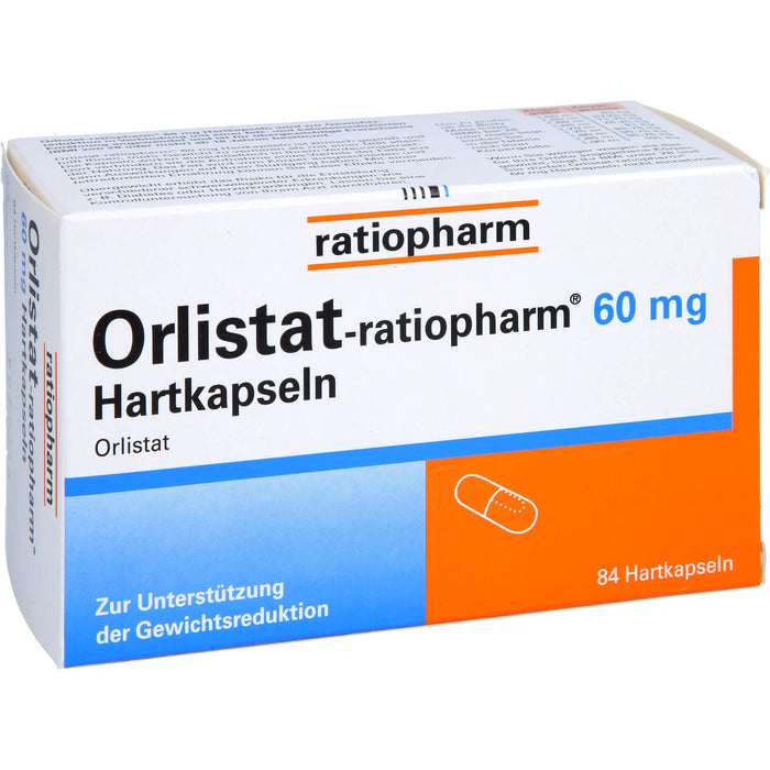 Orlistat-ratiopharm 60 mg Hartkapseln, 84 St. Kapseln