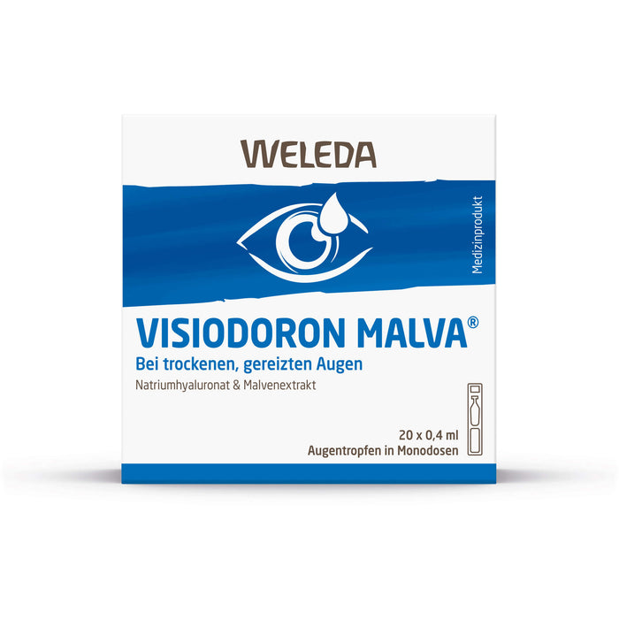WELEDA Visiodoron Malva Augentropfen in Monodosen, 20 pc Pipettes à dose unique