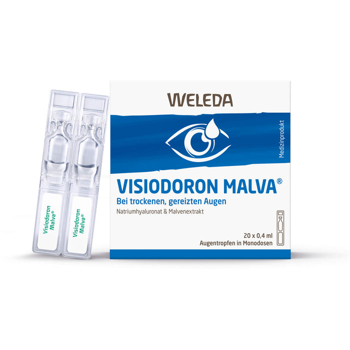 WELEDA Visiodoron Malva Augentropfen in Monodosen, 20 pc Pipettes à dose unique