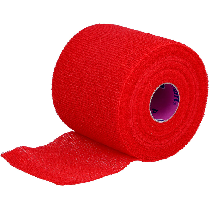Peha-haft Color Fixierbinde latexfrei 8cmx20m rot, 1 St BIN