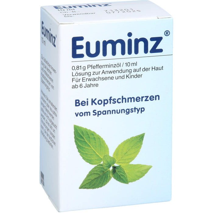 Euminz Wirkstoff: Pfefferminzöl Lösung bei Kopfschmerzen, 10 ml Solution