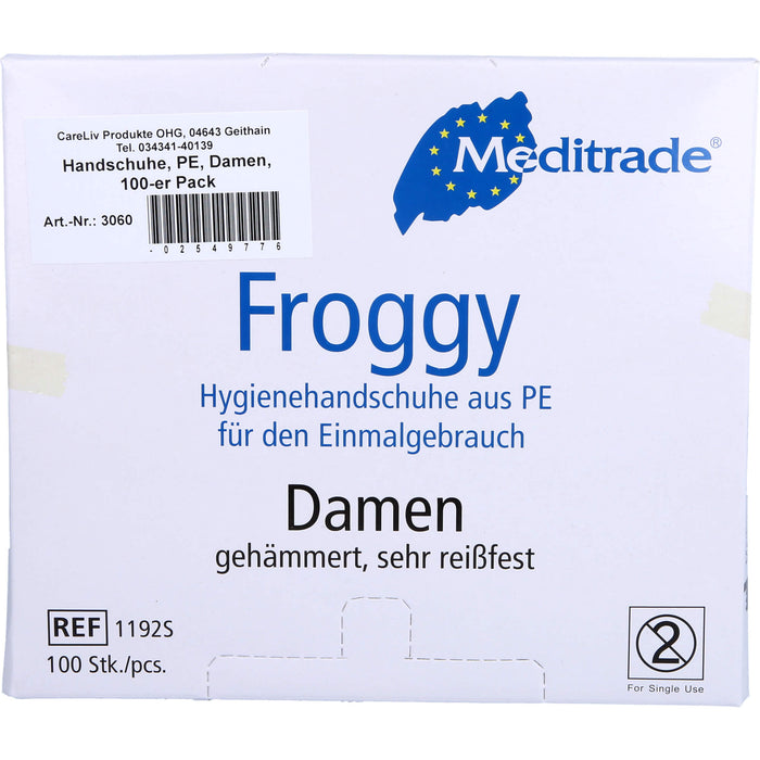 Handschuhe PE Damen, 100 St HAS