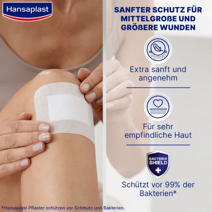 Hansaplast Wundverband Ultra Sensitive 8 x 10 cm XXL, 5 pc pansement