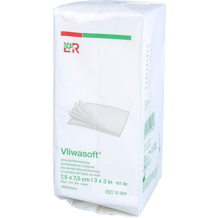 Vliwasoft Vlieskompresse unsteril 7,5x7,5cm, 100 pcs. Compresses