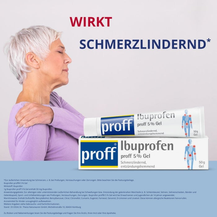 Ibuprofen proff 5 % Gel, 50 g Gel