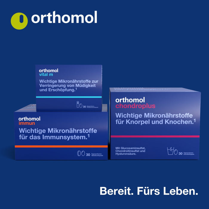 Orthomol Cholin Plus - zur Erhaltung einer normalen Leberfunktion - mit Silymarin aus Mariendistel-Extrakt, 30 St. Tagesportionen