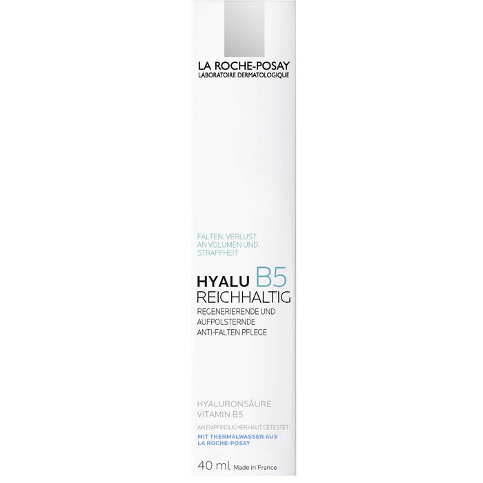 La Roche-Posay Hyalu B5 regenerierende und aufpolsternde Anti-Falten Pflege Reichhaltig, 40 ml Creme