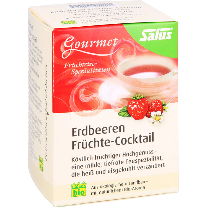 Salus Gourmet Tee Erdbeeren Früchtecocktail, 15 St. Filterbeutel