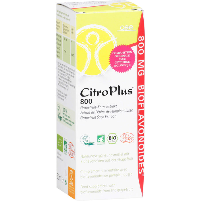 CitroPlus 800 Grapefruit-Kern-Extrakt Bio Tropfen, 50 ml Solution