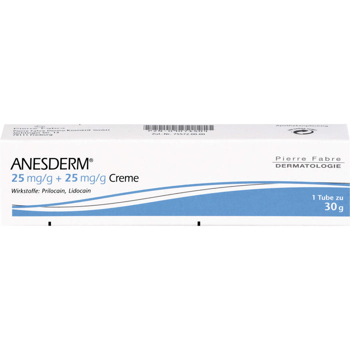 ANESDERM 25 mg/g + 25 mg/g Creme, 30.0 g Creme